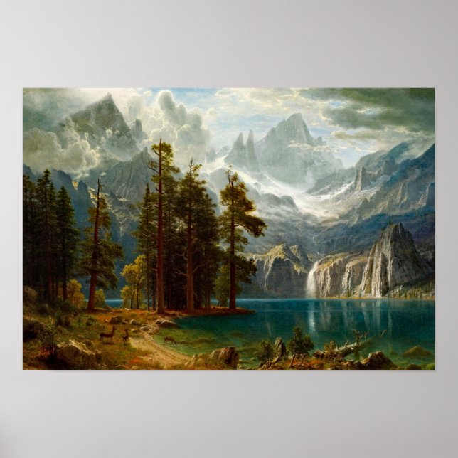 Bierstadt Sierra Nevada Painting Poster (Framsidan)