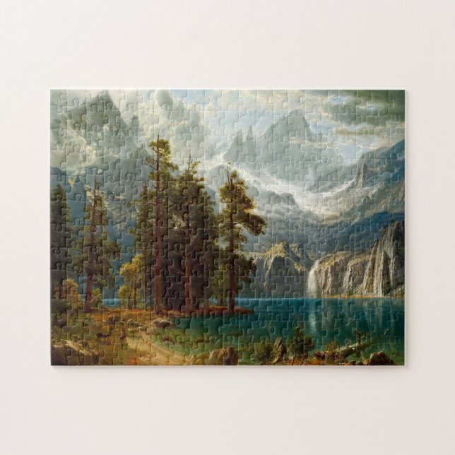 Bierstadt Sierra Nevada Painting Pussel (Horisontell)