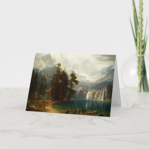 Bierstadt Sierra Nevadas-hälsningskort Kort