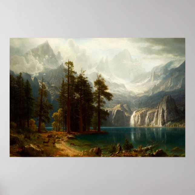 Bierstadt Sierra Nevadas Poster (Framsidan)