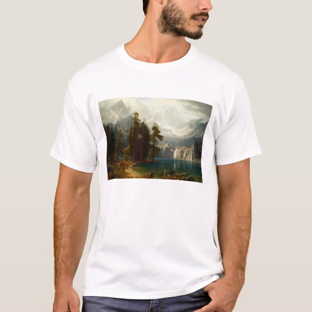 Bierstadt Sierra Nevadas T-shirt (Framsida)