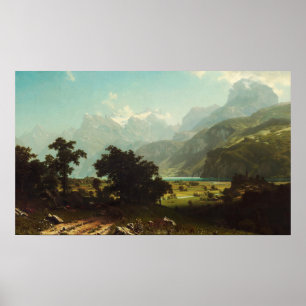 Bierstadt - Sjö Lucerne Poster