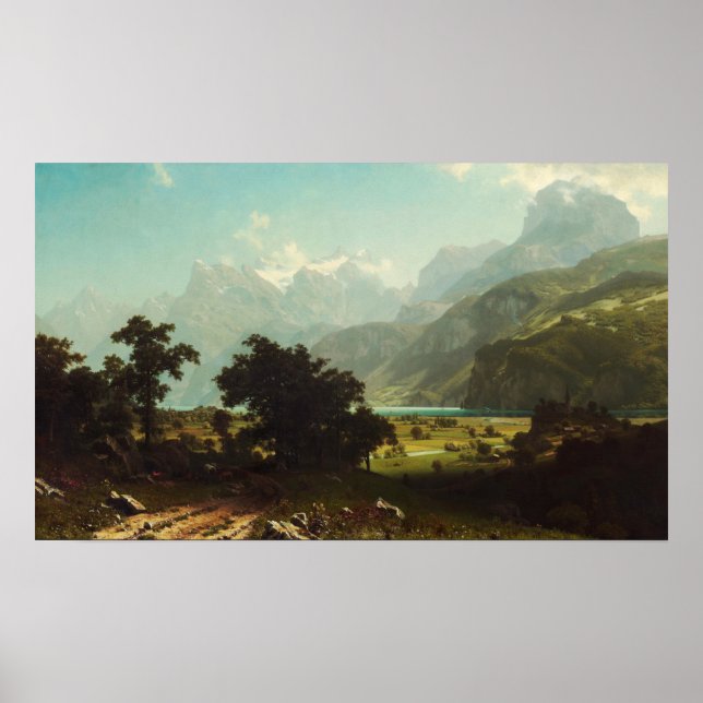 Bierstadt - Sjö Lucerne Poster (Framsidan)