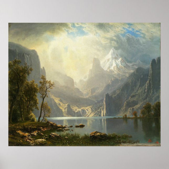 Bierstadt - Sjö Tahoe 1868 Poster (Framsidan)