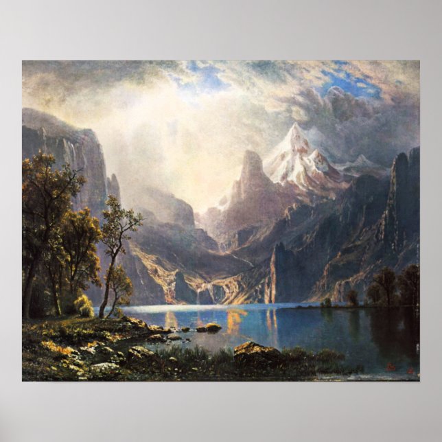 Bierstadt Sjö Tahoe Poster (Framsidan)
