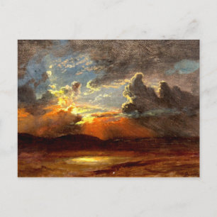 Bierstadt - Sunlit Himlar, vacker landskapskonst Vykort