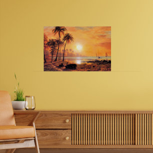 Bierstadt - Tropiskt landskap Poster