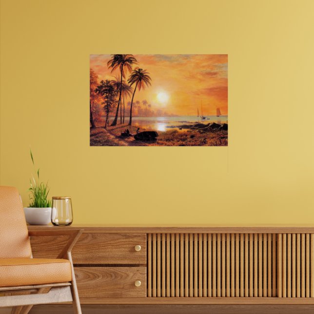 Bierstadt - Tropiskt landskap Poster (Vardagsrum 2)