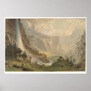 Bierstadt Yosemite dal, Kalifornien (1884A) Poster