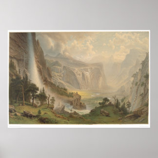 Bierstadt Yosemite Valley, Kalifornien (1884A) Poster