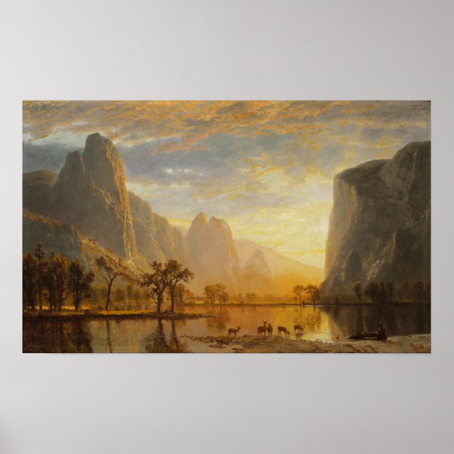 Bierstadt - Yosemites dal Poster (Framsidan)