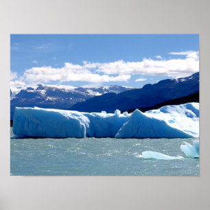 Biet av is frikopplad från glaciären poster