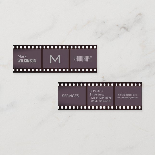 Biet av tejpar professionellen täcker mini visitkort (Fram/baksida)