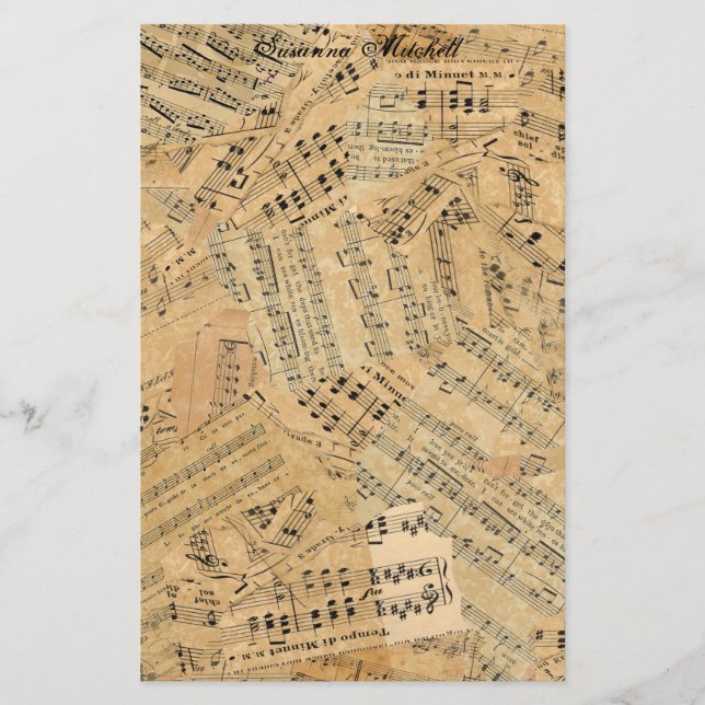 Biet av Vintage Music ID389 Brevpapper (Framsida)