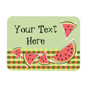 Biet checktext för Watermelon Grönt Magnet