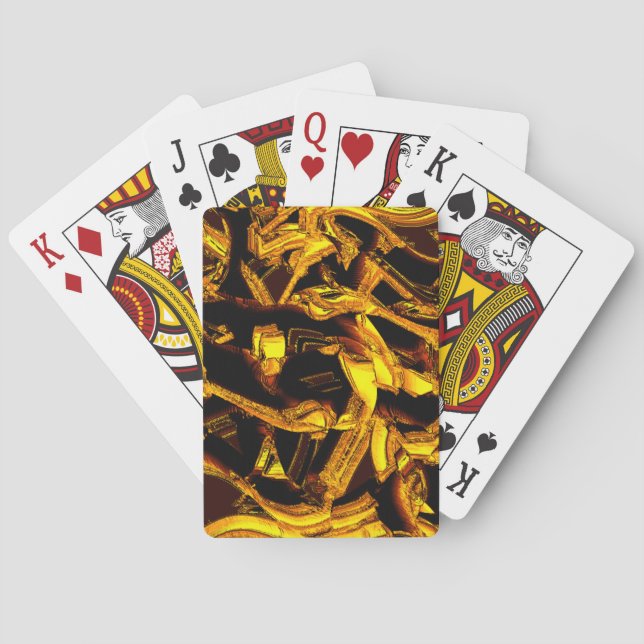 Biet eller bagass av dehydratiserat tangerinskal casinokort (Baksidan)