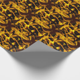 Biet eller bagass av dehydratiserat tangerinskal presentpapper