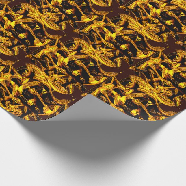 Biet eller bagass av dehydratiserat tangerinskal presentpapper (Hörn)