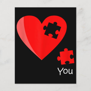 Biet Hjärtat Pussel Valetines Day Shirt Gif saknas