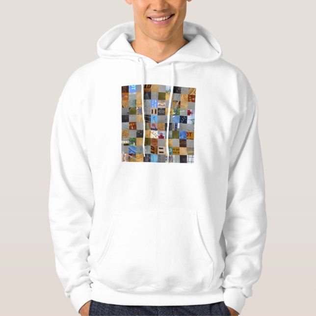 Biet i Bilder kollage Hoodie (Framsida)