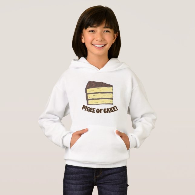 Biet i Cake Gult Chocolate Lagrar Cake Slice Tee (Hel framsida)