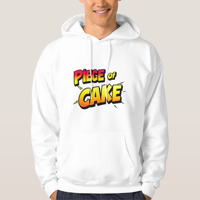 Biet i Cake - Playful Typography Hoodie (Framsida)