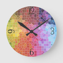 Biet i Färg Rund Klocka