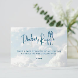 Biet i Heaven Baby Shower Diaper Raffle Tilläggskort