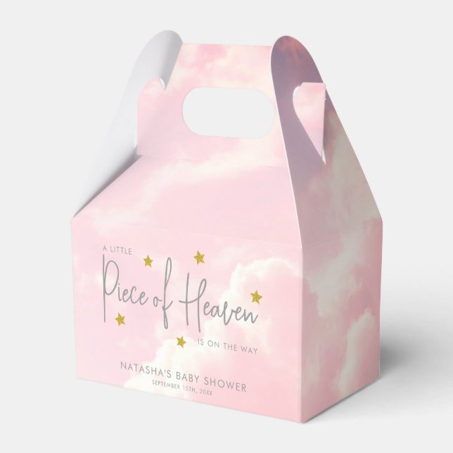 Biet i Heaven Clouds Baby Shower Presentaskar (Framsidan Sidan)