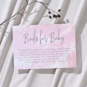 Biet i Heaven Girl Baby Shower Bokar för Baby Tilläggskort