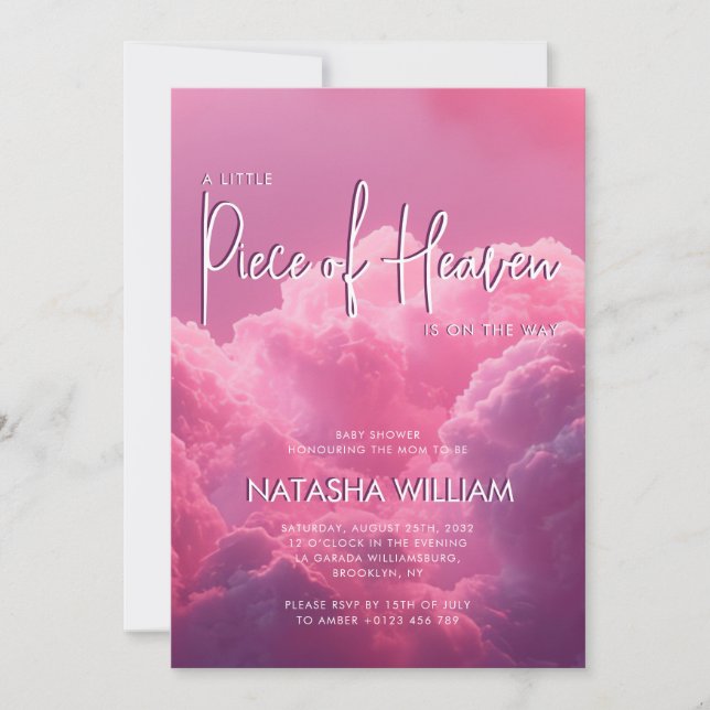 Biet i himlen är på väg mot Dreamy Magic Inbjudningar (Framsida)