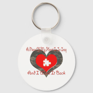 Biet i hjärtat i Iraq Keychain Nyckelring