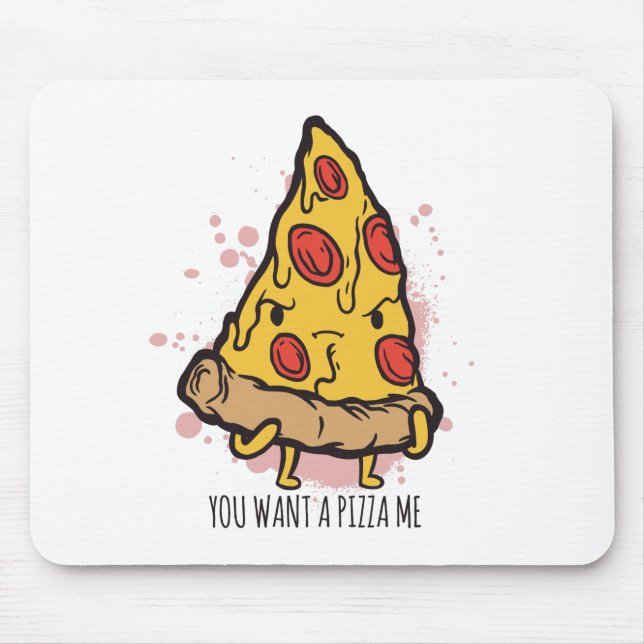 Biet i Pizza Funny Foodie Slayouten Musmatta (Framsidan)