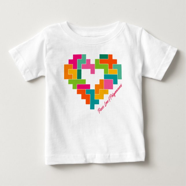 Biet, Kärlek & Polyominoes Småbarn Shirt T (Framsida)