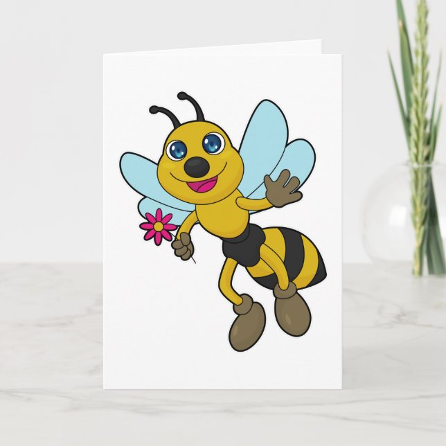 Biet med blomma kort (Framsida)