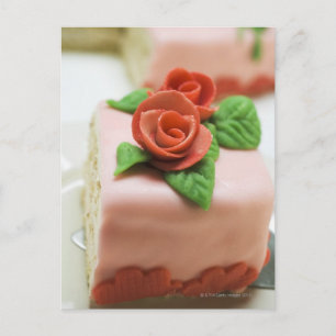 Biet med födelsedagskalas med marzipan ro på vykort