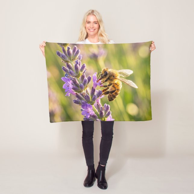 Biet på lavendel fleecefilt (På plats)