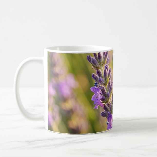Biet på lavendel kaffemugg (Vänster)
