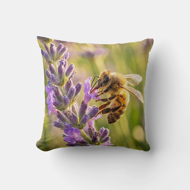 Biet på lavendel kudde (Framsida)