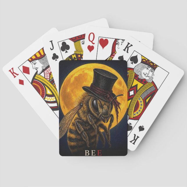 Biet Topphatt Gothic Surreal Casinokort (Baksidan)