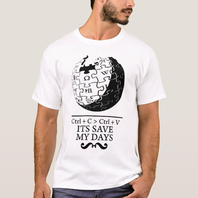 biet: wikipediaspara min dagar t-shirt (Framsida)