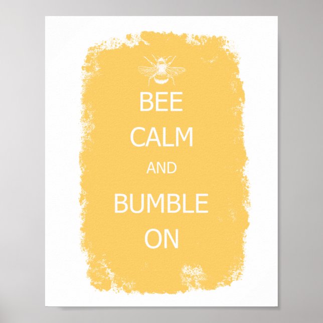 Biets lugn och bumble på poster (Framsidan)