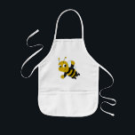 Biets tecknad barnförkläde<br><div class="desc">Apron med illustration av flygbin, illustration av MaxiHarmony/Radka Kavalcova</div>