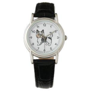 Biewer Terrier / Biewer Yorkie Söt Tecknad Hund Armbandsur