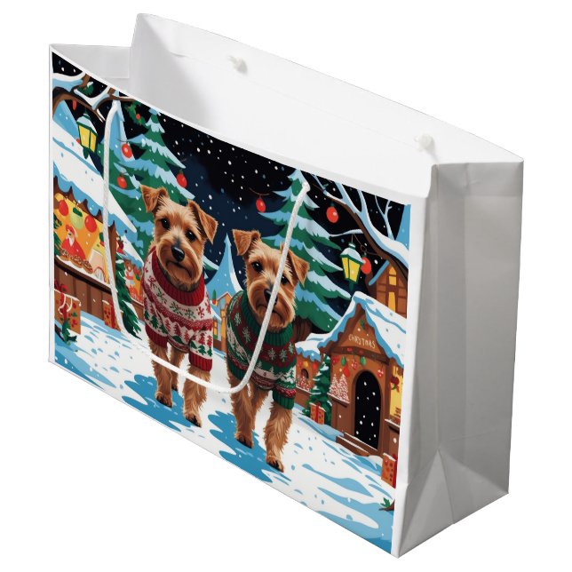 Biewer Terrier Dogs Christmas Snow Holiday (Framsidan Vinklad)