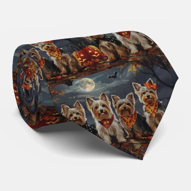 Biewer Terrier Halloween Kuslig Slips (Rullad)