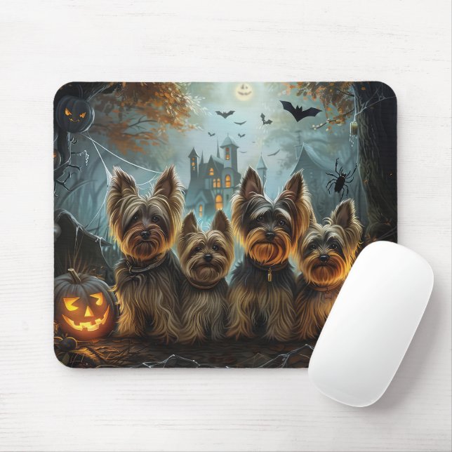 Biewer Terrier Halloween Night Doggy Delight Musmatta (Med mus)