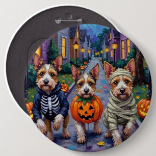 Biewer Terrier Halloweenkostym för trick-or-treati Knapp