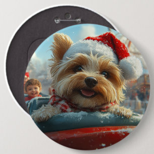 Biewer Terrier Hund Berg-och-dalbana Jul Knapp