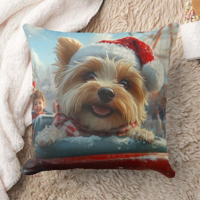 Biewer Terrier Hund Rulltrappa Jul  Kudde (Filt)
